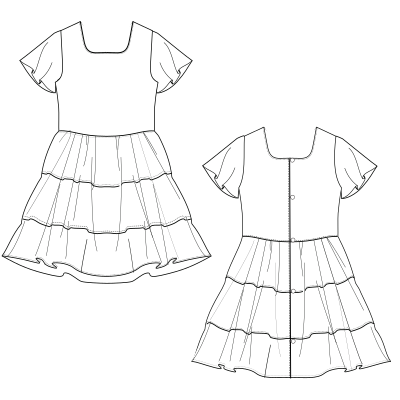 Fashion sewing patterns for Dress 9052